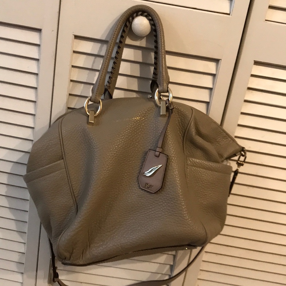 Diane Von Furstenberg leather duffel purse